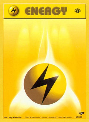 Pokemon TCG - Gym Challenge - Lightning Energy - 130/132 - Unlimited