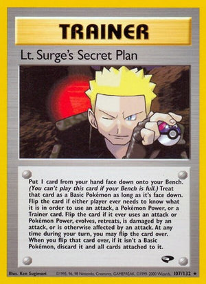 Pokemon TCG - Gym Challenge - Lt. Surge's Secret Plan - 107/132 - Unlimited