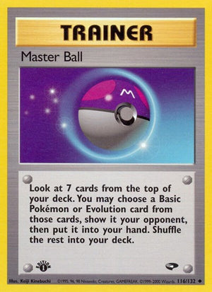 Pokemon TCG - Gym Challenge - Master Ball - 116/132 - Unlimited