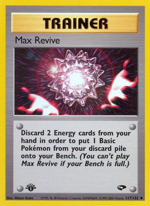 Pokemon TCG - Gym Challenge - Max Revive - 117/132 - 1st Edition