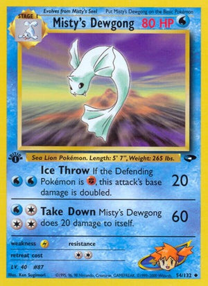 Pokemon TCG - Gym Challenge - Misty's Dewgong - 054/132 - Unlimited