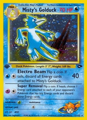 Pokemon TCG - Gym Challenge - Misty's Golduck - 012/132 - Unlimited Holofoil