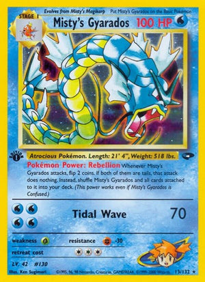 Pokemon TCG - Gym Challenge - Misty's Gyarados - 013/132 - 1st Edition Holofoil