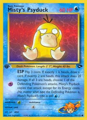 Pokemon TCG - Gym Challenge - Misty's Psyduck - 090/132 - 1st Edition