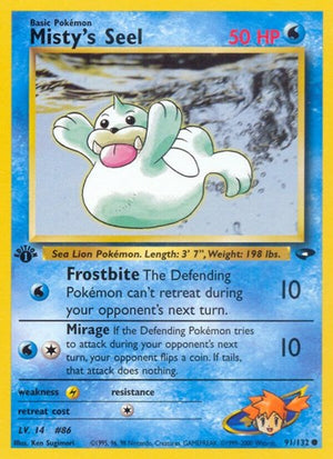 Pokemon TCG - Gym Challenge - Misty's Seel - 091/132 - Unlimited