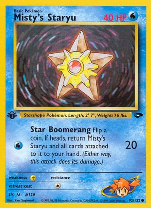 Pokemon TCG - Gym Challenge - Misty's Staryu - 092/132 - Unlimited