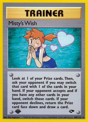 Pokemon TCG - Gym Challenge - Misty's Wish - 108/132 - 1st Edition