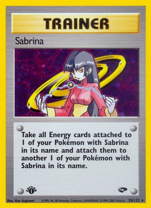 Pokemon TCG - Gym Challenge - Sabrina - 020/132 - Unlimited Holofoil
