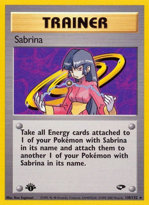 Pokemon TCG - Gym Challenge - Sabrina - 110/132 - 1st Edition