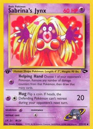 Pokemon TCG - Gym Challenge - Sabrina's Jynx - 057/132 - 1st Edition