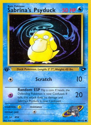 Pokemon TCG - Gym Challenge - Sabrina's Psyduck - 099/132 - Unlimited