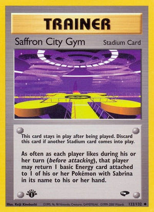 Pokemon TCG - Gym Challenge - Saffron City Gym - 122/132 - 1st Edition