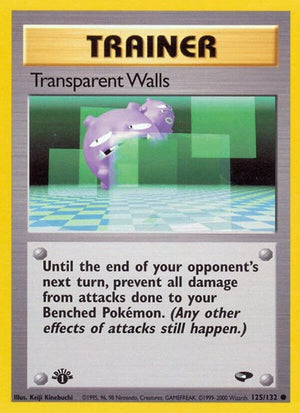Pokemon TCG - Gym Challenge - Transparent Walls - 125/132 - 1st Edition