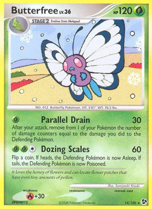 Pokemon TCG - Great Encounters - Butterfree - 14/106