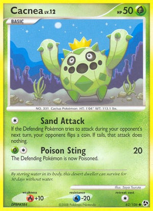 Pokemon TCG - Great Encounters - Cacnea - 62/106