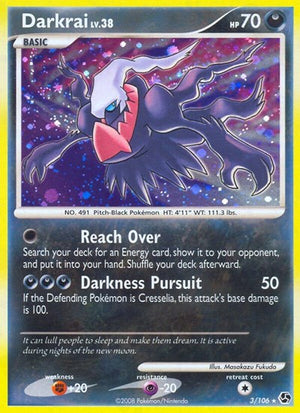 Pokemon TCG - Great Encounters - Darkrai - 3/106 - Reverse Holofoil