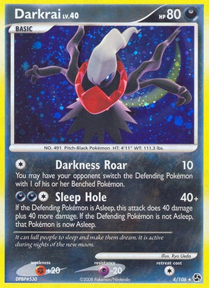 Pokemon TCG - Great Encounters - Darkrai - 4/106 - Holofoil