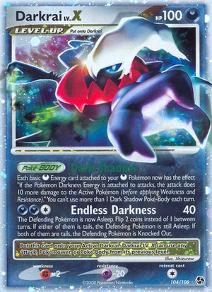 Pokemon TCG - Great Encounters - Darkrai LV.X - 104/106 - Holofoil