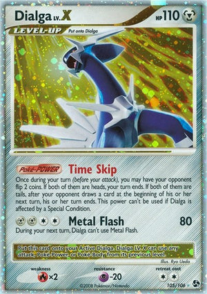 Pokemon TCG - Great Encounters - Dialga LV.X - 105/106 - Holofoil