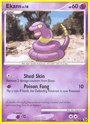 Pokemon TCG - Great Encounters - Ekans - 66/106 - Reverse Holofoil