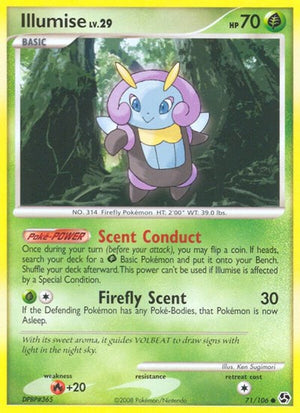 Pokemon TCG - Great Encounters - Illumise - 71/106 - Reverse Holofoil
