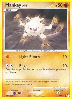 Pokemon TCG - Great Encounters - Mankey - 79/106