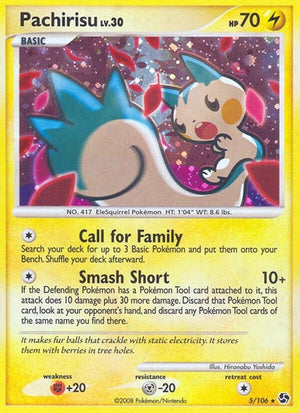 Pokemon TCG - Great Encounters - Pachirisu - 5/106 - Holofoil