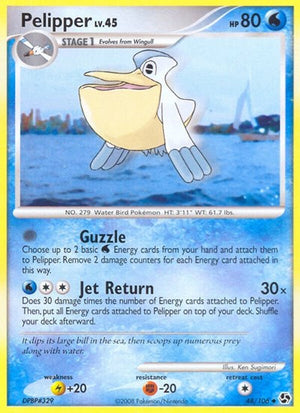 Pokemon TCG - Great Encounters - Pelipper - 48/106 - Reverse Holofoil