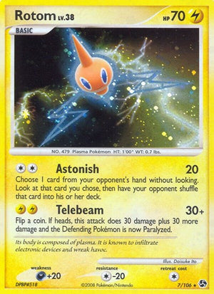 Pokemon TCG - Great Encounters - Rotom - 7/106 - Holofoil