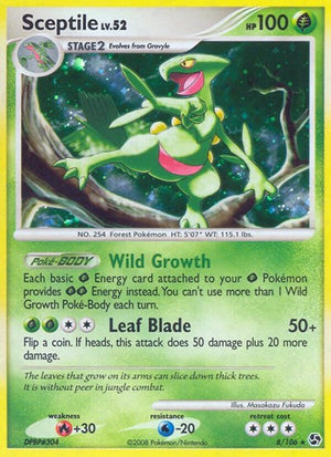 Pokemon TCG - Great Encounters - Sceptile - 8/106 - Holofoil