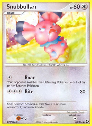 Pokemon TCG - Great Encounters - Snubbull - 84/106 - Reverse Holofoil