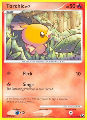Pokemon TCG - Great Encounters - Torchic - 89/106 - Reverse Holofoil