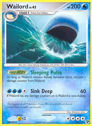 Pokemon TCG - Great Encounters - Wailord - 30/106 - Reverse Holofoil