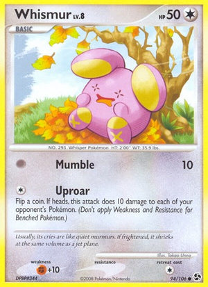 Pokemon TCG - Great Encounters - Whismur - 94/106 - Reverse Holofoil