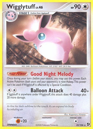 Pokemon TCG - Great Encounters - Wigglytuff - 32/106 - Reverse Holofoil