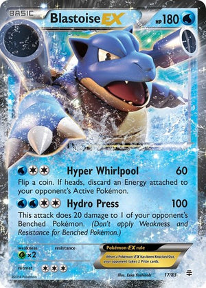 Pokemon TCG - Generations - Blastoise EX - 17/83 - Holofoil