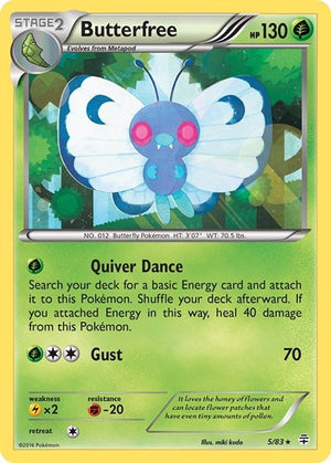 Pokemon TCG - Generations - Butterfree - 5/83 - Reverse Holofoil