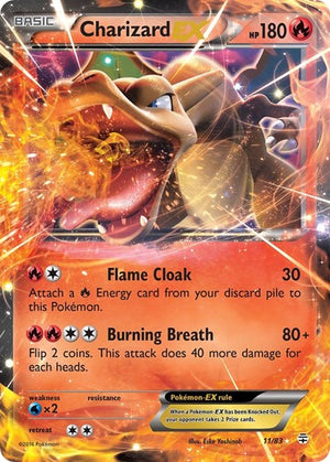 Pokemon TCG - Generations - Charizard EX - 11/83 - Holofoil