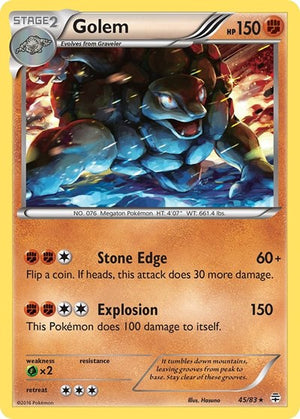Pokemon TCG - Generations - Golem - 45/83 - Holofoil