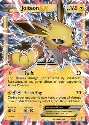 Pokemon TCG - Generations - Jolteon EX - 28/83 - Holofoil
