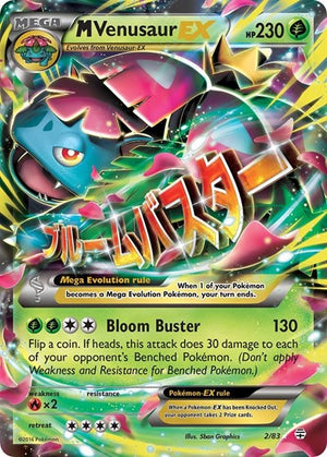 Pokemon TCG - Generations - M Venusaur EX - 2/83 - Holofoil