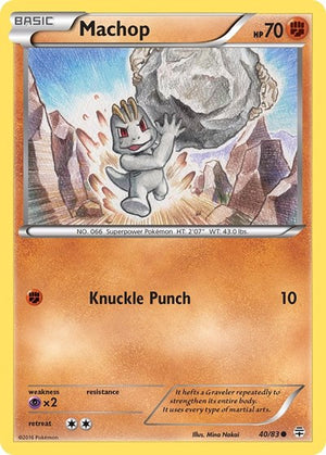 Pokemon TCG - Generations - Machop - 40/83 - Reverse Holofoil