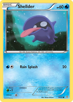 Pokemon TCG - Generations - Shellder - 19/83 - Reverse Holofoil