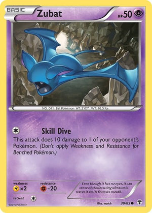 Pokemon TCG - Generations - Zubat - 30/83 - Reverse Holofoil