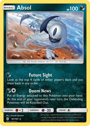 Pokemon TCG - SM - Guardians Rising - Absol - 81/145 - Reverse Holofoil