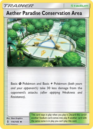Pokemon TCG - SM - Guardians Rising - Aether Paradise Conservation Area - 116/145
