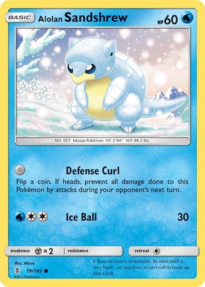 Pokemon TCG - SM - Guardians Rising - Alolan Sandshrew - 19/145