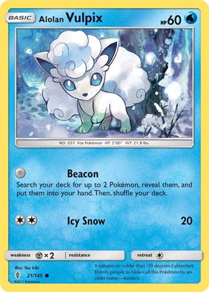 Pokemon TCG - SM - Guardians Rising - Alolan Vulpix - 21/145