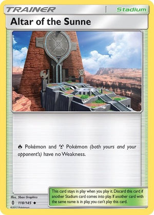 Pokemon TCG - SM - Guardians Rising - Altar of the Sunne - 118/145 - Reverse Holofoil