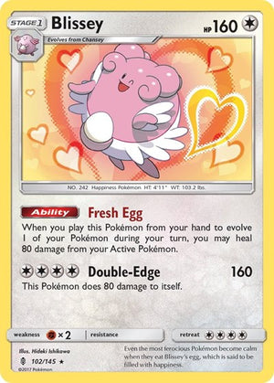 Pokemon TCG - SM - Guardians Rising - Blissey - 102/145 - Holofoil